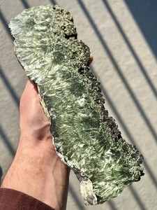 1.4 Pound: Seraphinite / Clinochlore Polished Slab from the Russian Federation