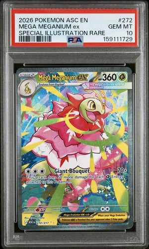 Mega Meganium ex graded PSA 10 for sale on eBay