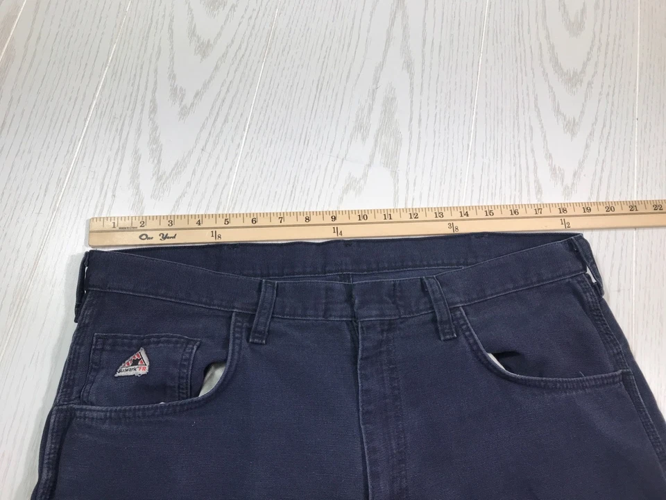 Bulwark Fr Flame Resistant Pants Men 36x32 Blue Work Skater NFPA CAT 2 2112 - Image 4 of 4