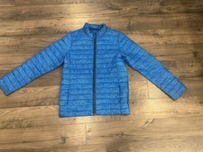 Lands  End Youth L 14/16 Blue Quilted Packable Puffer Jacket Coat