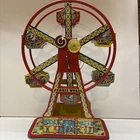 Vintage J Chein Hercules Ferris Wheel Tin Litho Wind-up READ!