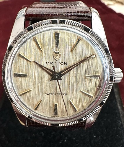 Vintage CROTON Mens Manual Winding X3HK-A978 17Jewels Swiss 1960s Running Great!