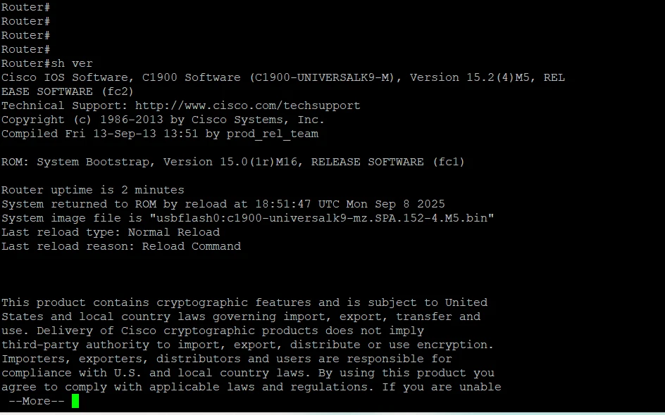 Cisco 1921 Integrated Services Router CISCO1921/K9 - Image 3 of 3