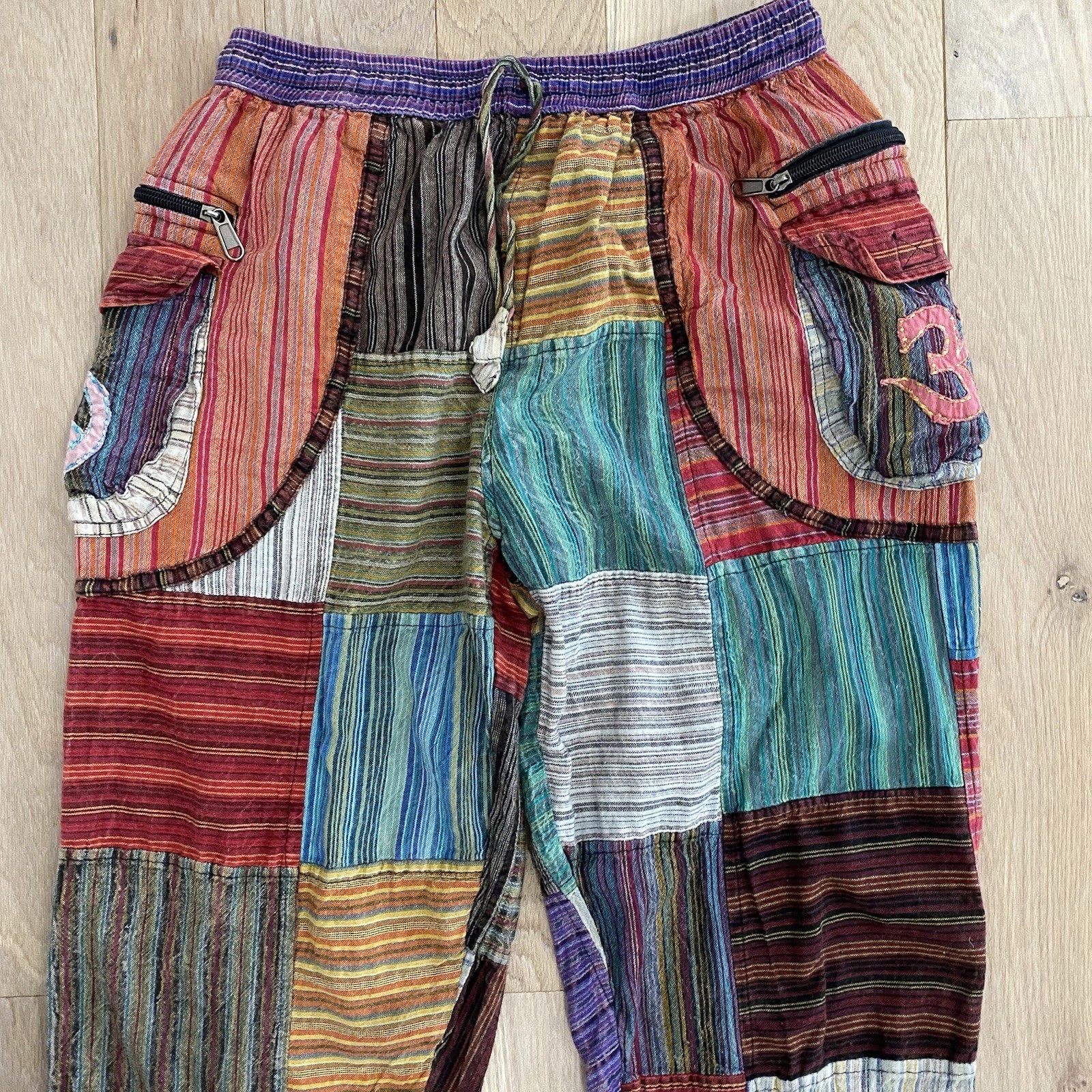 Rising International Patchwork Colorblock Cargo P… - image 2