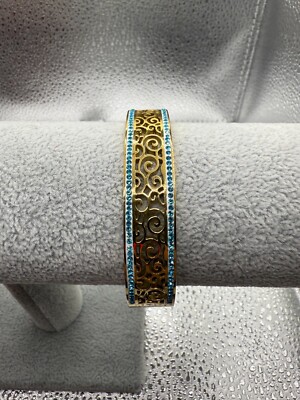 Vintage Retro Bangles 18k gold plated titanium steel