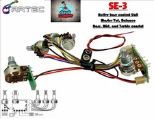 Artec SE3 Preamp/EQ for Bass Guitar 5 pot vol, balance, bass & treble.