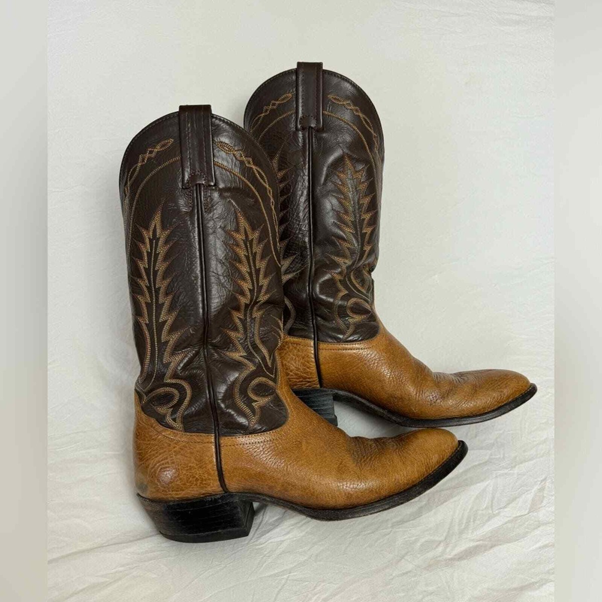 Tony Lama Black Label 6530 Western Cowboy Boots Brown 