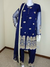 Pakistani Indian Designer Party Wear Straight Pants L