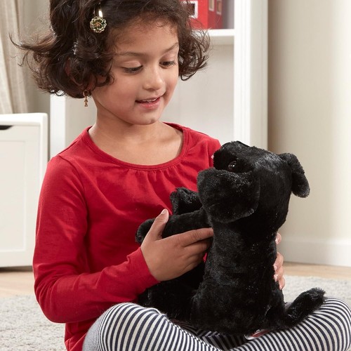 NWT Melissa & Doug Benson Black Lab Puppy Dog 10" Plush Stuffed Animal Labrador - Picture 4 of 10