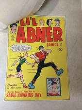 LI'L ABNER #61(#1) comic ART cover proof 1947 PRINTER INVOICE RARE CAPPS