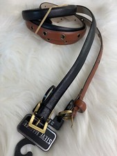 Steve Madden 2 In 1 skinny belts size NWT Size M Brown/black .