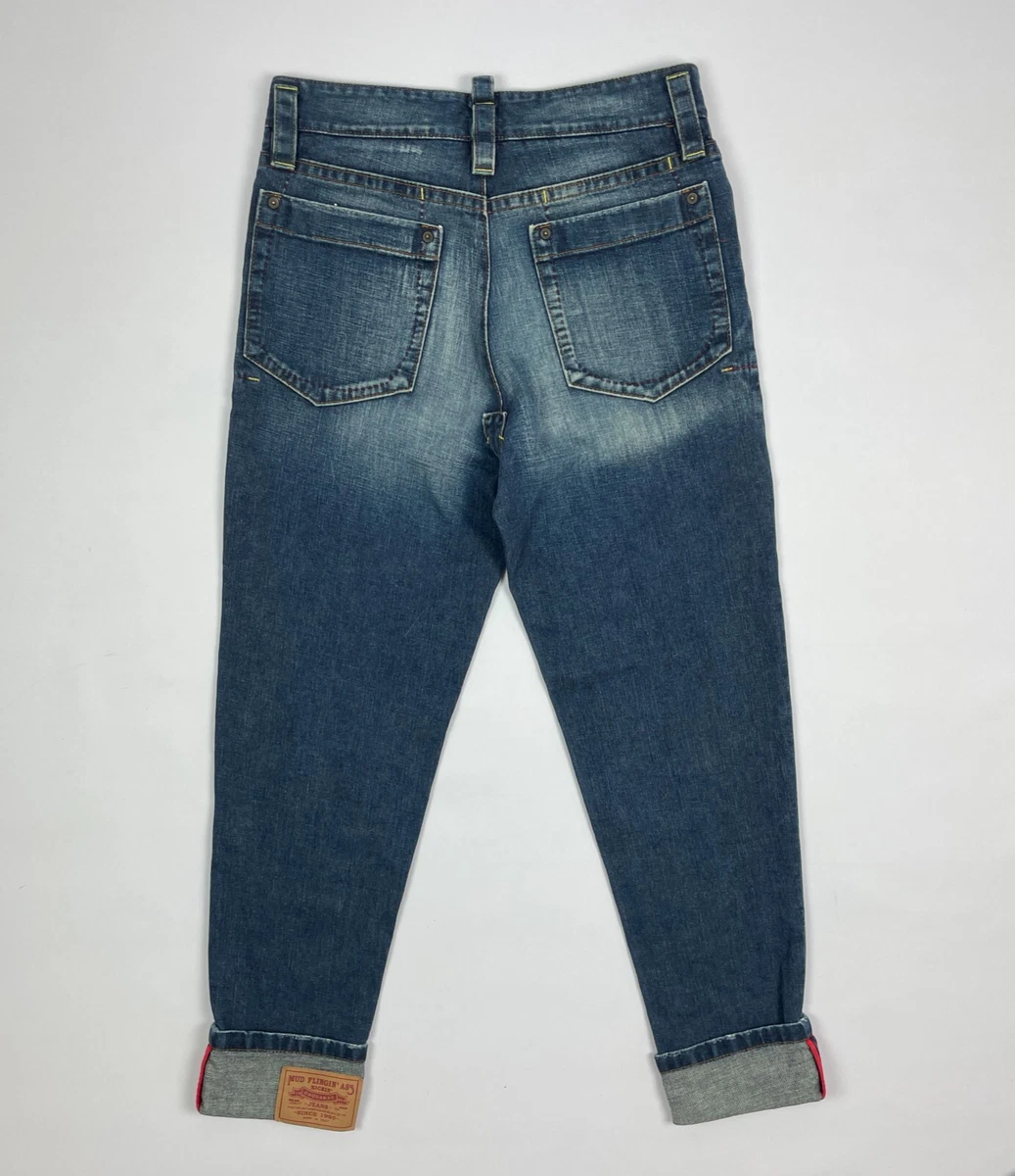 RARE Vintage Men s Dsquared Mud Flingin Ass Denim Jeans Size 48 eBay