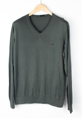 ARMANI JEANS Herren W28WJ Strickpullover Größe M
