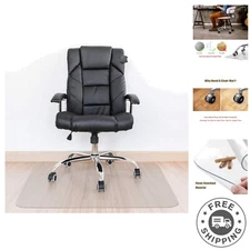 Versatile 48" x 36" Rectangular Chair Mat - Ideal for Vinyl and Wood Floors