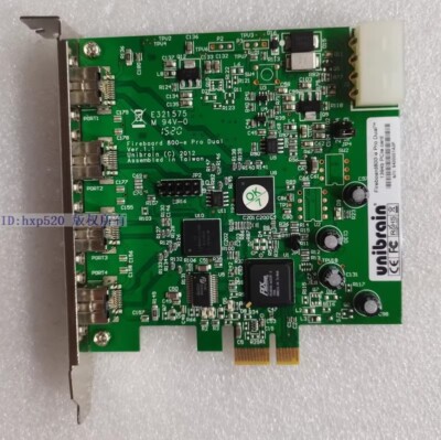 Unibrain Fireboard800-e 1394b pcIe card acquisition card