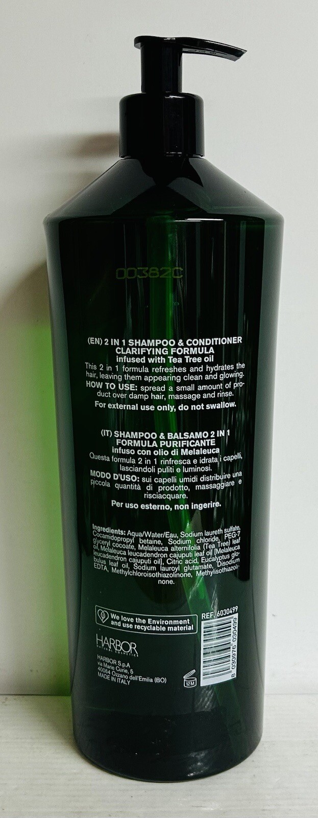 Harbor Scalp Care 2-in-1 Shampoo & Conditioner with Tea Tree Oil for Men 33.8 oz