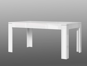Esstisch Stana Hochglanz Weiss 160 207 X90x75cm Ausziehbar Esszimmertisch Tisch Ebay