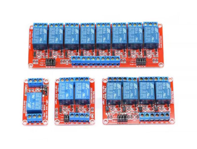 1pcs 1/2/4/8-way 5V 12V 24V relay module optocoupler high & low level triggering