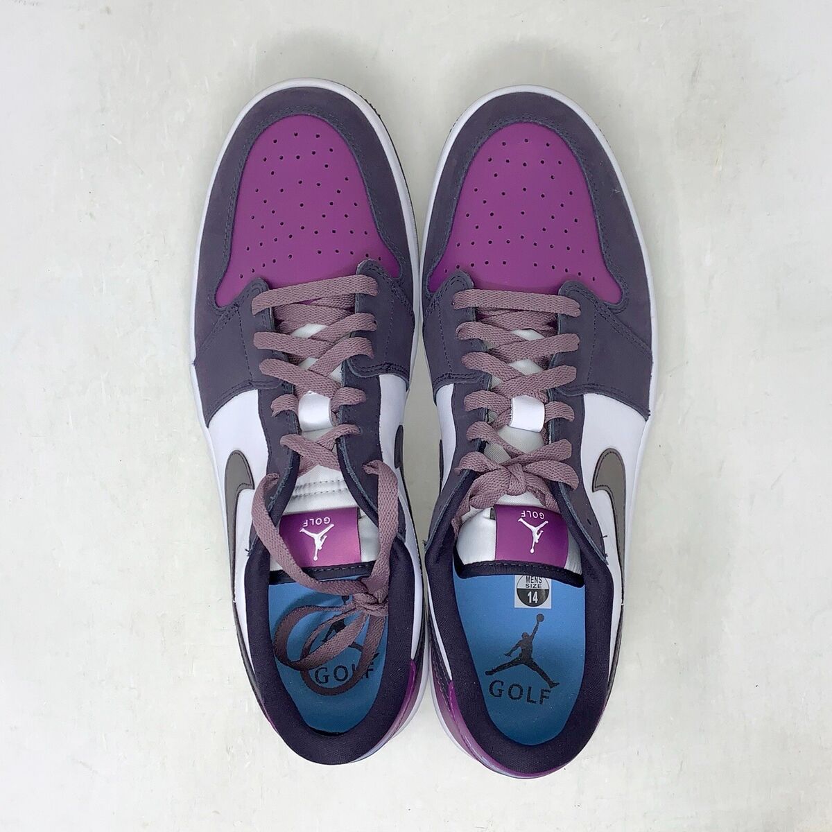 Air Jordan 1 Low Smoke Purple Golf Shoes, Size 14 BNIB Air Jordan 1 Low Smoke Purple Golf Shoes, Size 14 BNIB