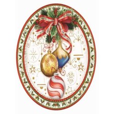 Piatti Natalizi Addobbi 19cm 10pz - Perfetti per Tavole di Natale