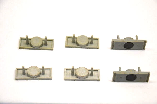 Piko N 6x Magenet Unterteile für Container Eisenbahn Restbestand Neiteile 1:160