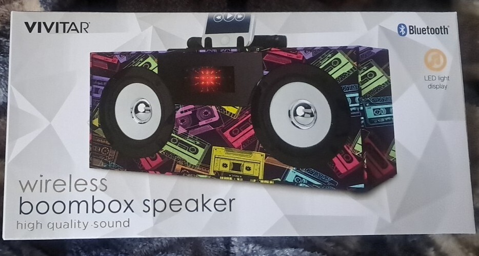 Vivitar Retro Wireless Boombox Bluetooth Speaker