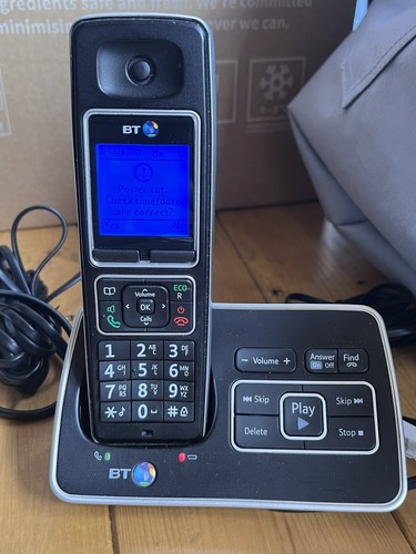 BT6500 Black Cordless Home Phone & Answer Machine Base - Picture 2 of 3