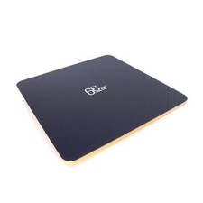 66fit™ Wooden Rocker Board 50cm - PVC Surface Balance Wobble Ankle Knee Hip Back