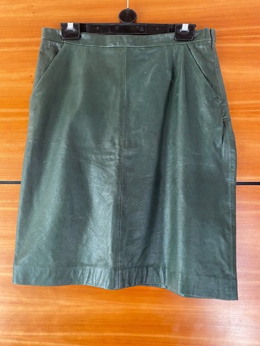 nicole farhi leather skirt