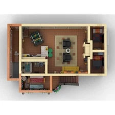 Extended Apartment Street Scene 2810 Piece for Ages 14 and Up MOC-97178