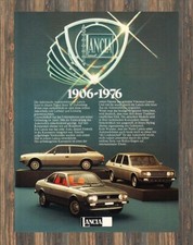 Lancia Automobile - Reklame Werbeanzeige Original-Werbung 1976