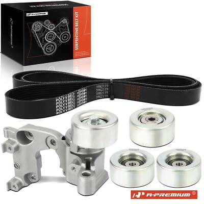 #ad A Premium 5x Serpentine Belt Drive Component Kit for Toyota Tacoma 05 15 4Runner $129.99