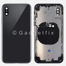 US Back Glass Battery Door Cover Mid Middle Frame Replacement Parts for Iphone X