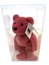 Chipper Jones 10 Teddy Bear Plush Bamm Beano's Pink w Case 1998 Atlanta Baves