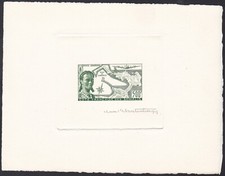 Somali Coast ScC20 Plane, Somali Woman, Djibouti Map, Signed Green Die Proof