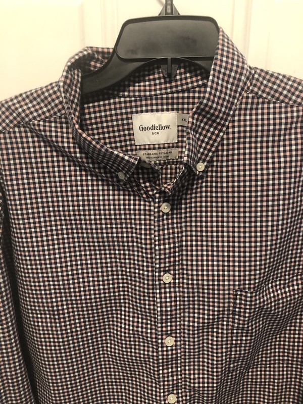 Goodfellow & Co Pink/White Print Shirt 2XL       #400