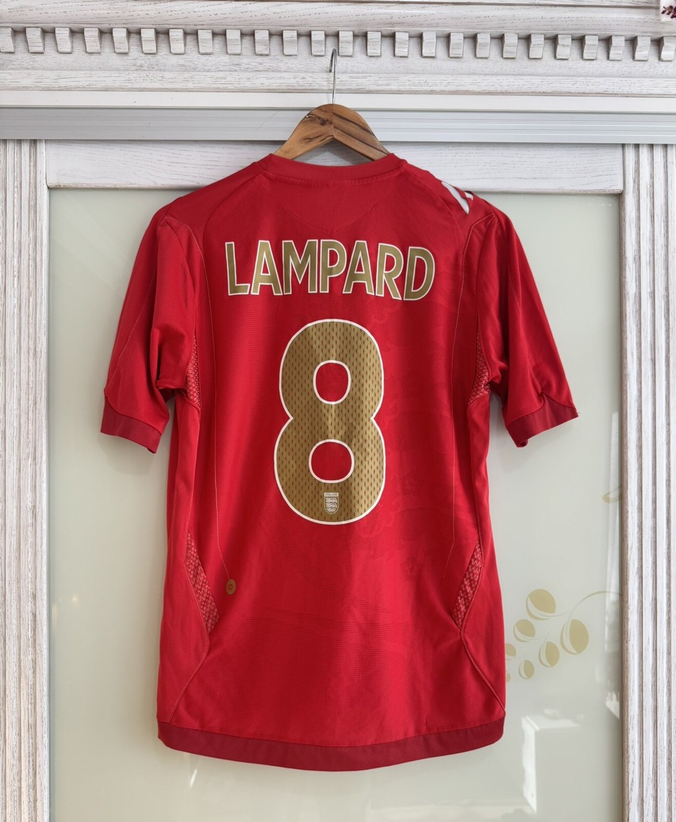 Lampard #8 England 2006-2007 Away Soccer Jersey Football Kit Shirt