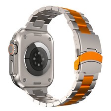 Titanium Band Double Safety Buckle for Apple Watch Ultra 2 1 Durable Lightweight