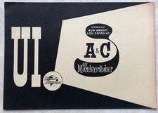 Orig. Werberatschlag  A & C als Mumienräuber Horror Abbott und Costello