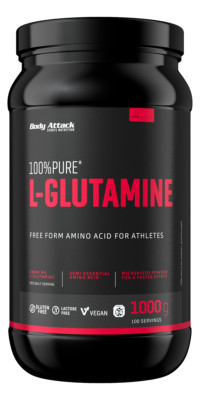 (EUR 32,99/kg) Body Attack Pure L-Glutamine 1000g 1Kg