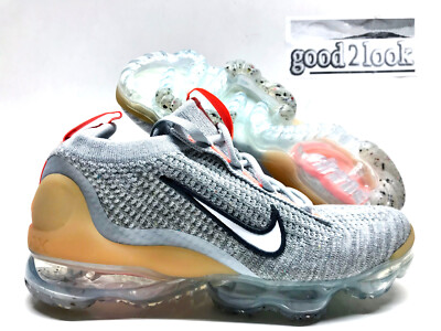 NIKE AIR VAPORMAX 2021 FK FLYKNIT (GS) GREY/MANGO SZ 5.5Y/WOMEN'S 7 [DB1550-002]