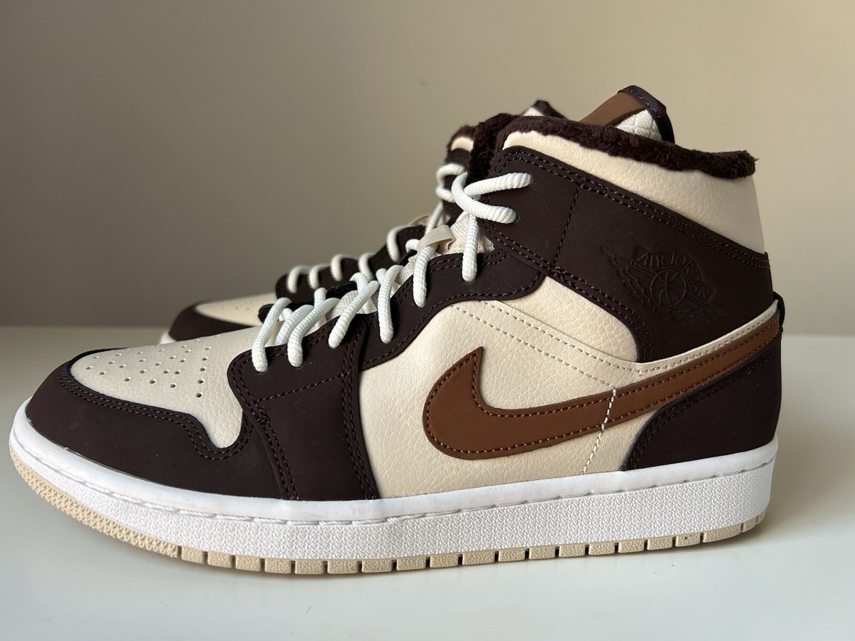 maron♡’s NEW Air Jordan 1 Mid SE Women's Sneakers Size 10 Cream Dark