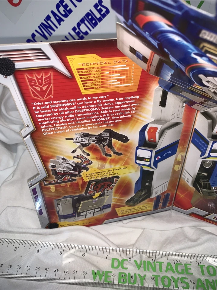 Transformers Robots in Disguise Serie G1 Edición Conmemorativa Soundwave EE. UU. Foto 2 de 4