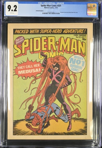 CGC 9.2 Marvel Comics AMAZING SPIDER MAN #62 UK Weekly #331 John Romita STAN LEE