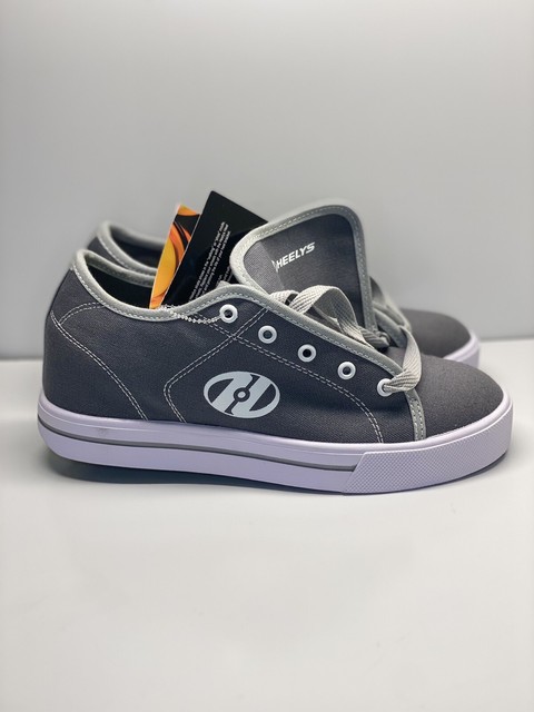 Mens HEELYS Skate Shoes Gray \u0026 Black 