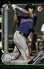 2019 Bowman Prospects Camo #BP-145 Roberto Ramos Colorado Rockies baseball card