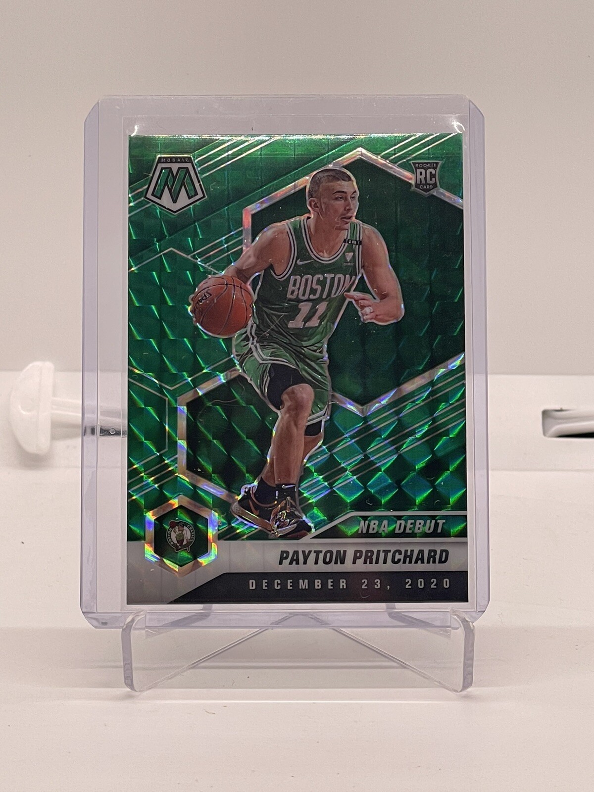 PAYTON PRITCHARD 2020 21 PANINI MOSAIC #269 RC ROOKIE GREEN MOSAIC PRIZM