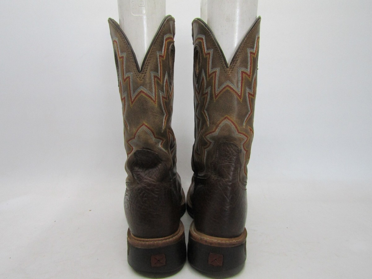 Twisted X Mens Size 11.5 D Brown Leather Buckaroo Cowboy Western Boots Twisted X Mens Size 11.5 D Brown Leather Buckaroo Cowboy  main image 3