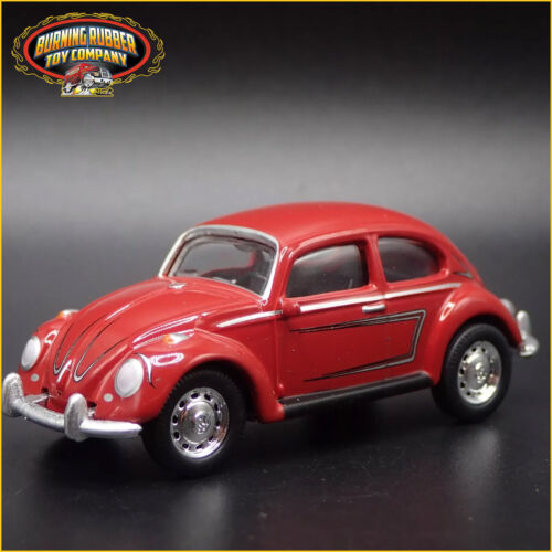 1960-1967 VW Volkswagen Escarabajo Bug Rojo Raro 1:64 Escala Maqueta de Metal