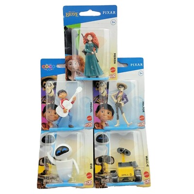 5 Pixar Micro Collection Figures Brave Coco Wall-E Animation Fun Toy Cake Topper